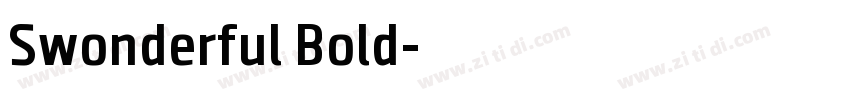 Swonderful Bold字体转换